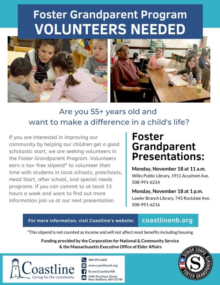 Foster Grandparent Program Presentations|Coastline