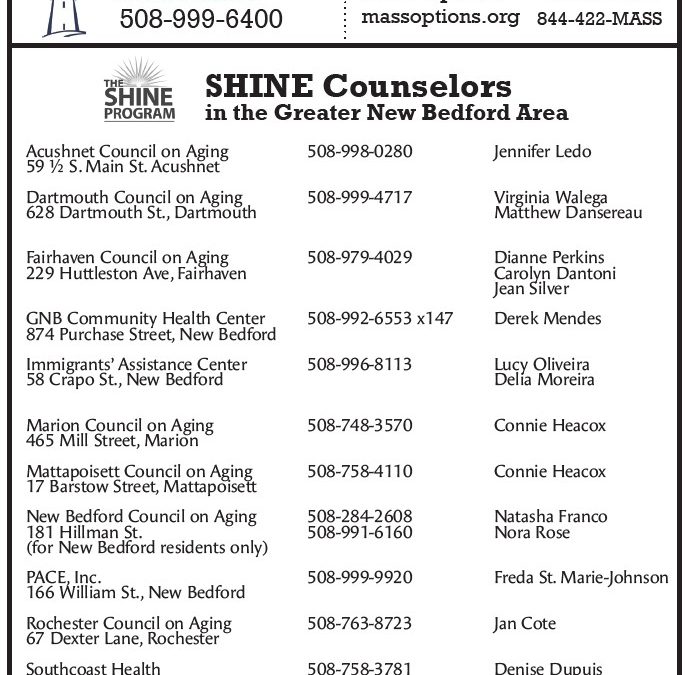 List of local SHINE counselors updated