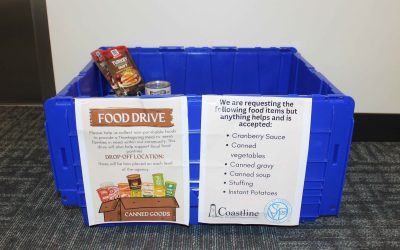 Coastline collecting food for elders and their families